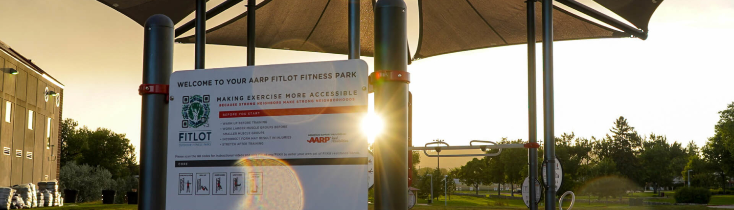 AARP Sponsored FitLot Outdoor Fitness Park in Rapid City, South Dakota