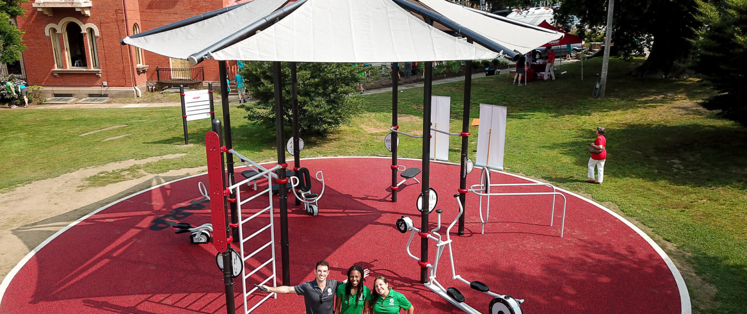 AARP Sponsored FitLot Outdoor Fitness Park in Newport, Rhode Island