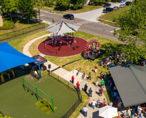 AARP Sponsored FitLot Outdoor Fitness Park in St. Petersburg, Florida
