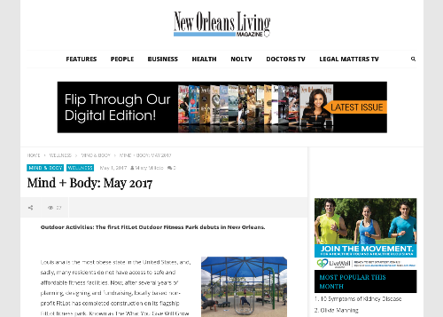 The first FitLot Outdoor Fitness Park debuts in New Orleans (Living New Orleans)