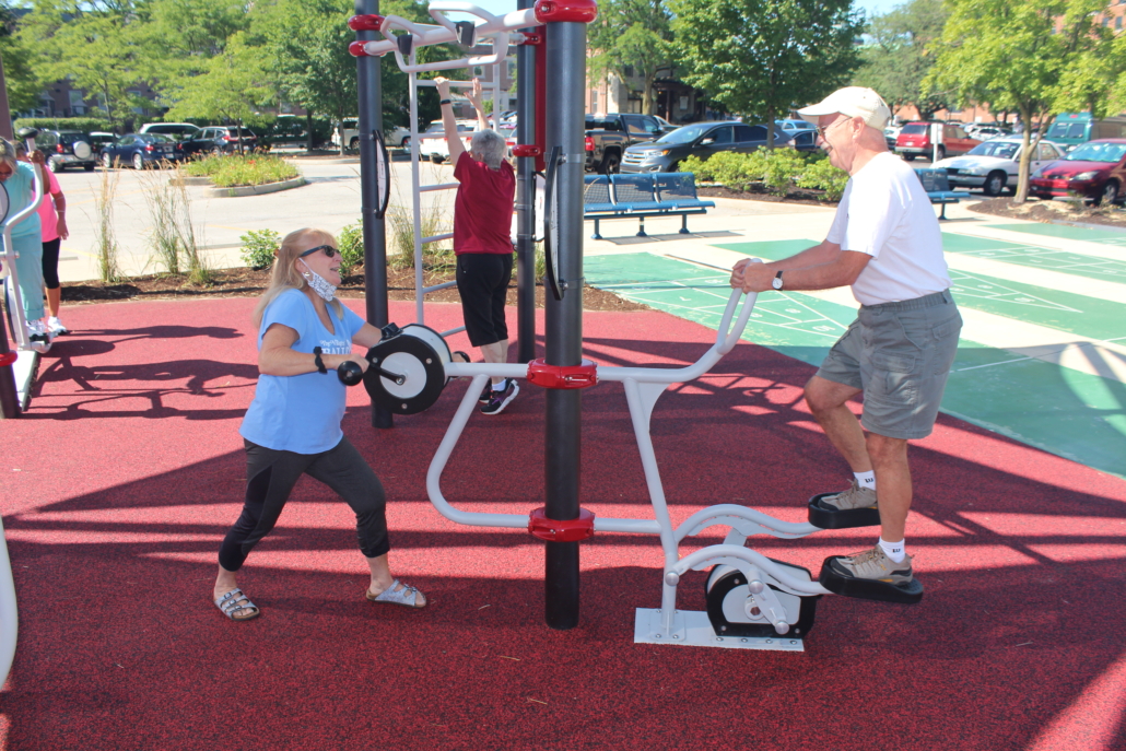 AARP Sponsored FitLot Outdoor Fitness Park in Fort Wayne, Indiana