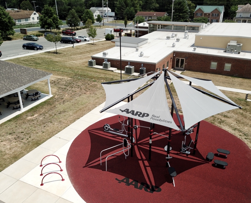 AARP Sponsored FitLot Outdoor Fitness Park in Hagerstown, Maryland