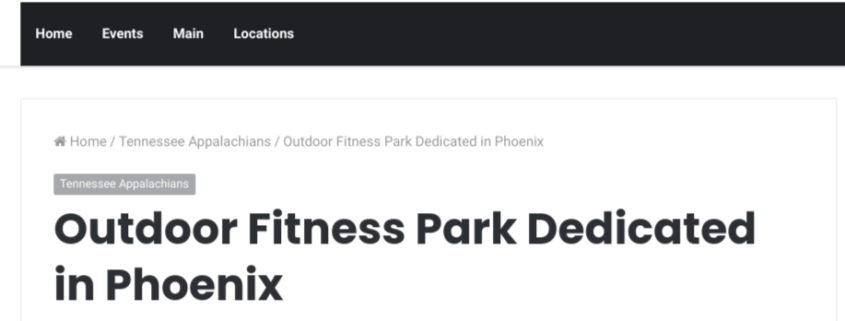 News article screenshot of new FitLot opening in Phoenix
