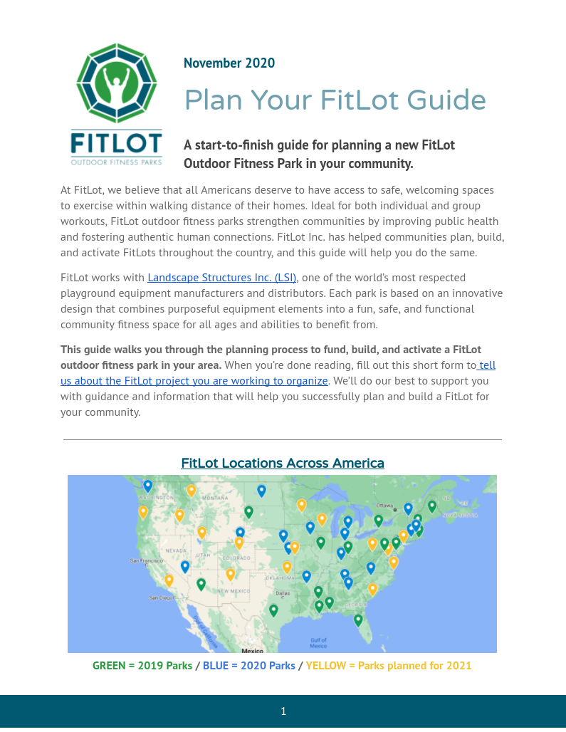 Plan Your FitLot Guide cover image